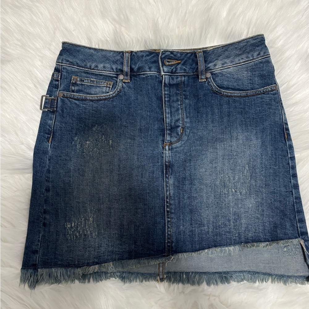Zadig & Voltaire Distressed Denim Mini Skirts